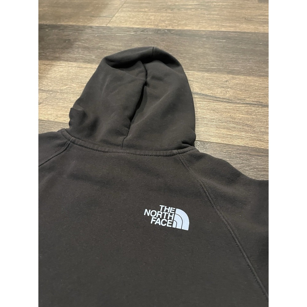 The North Face Hoodie Women's Medium Black Blue Graphic Pullover Sweatshirt - Picture 9 of 9